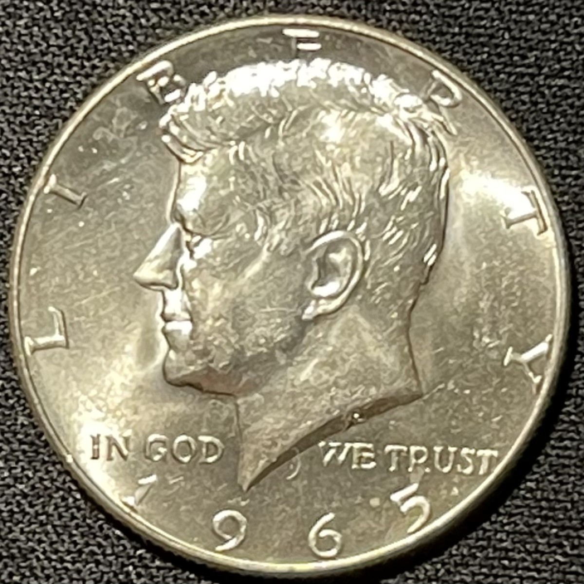 紫瑗钱币——第249期拍卖 美国 1965年 肯尼迪 半美元 50美分 11.5克 0.4银 UNC