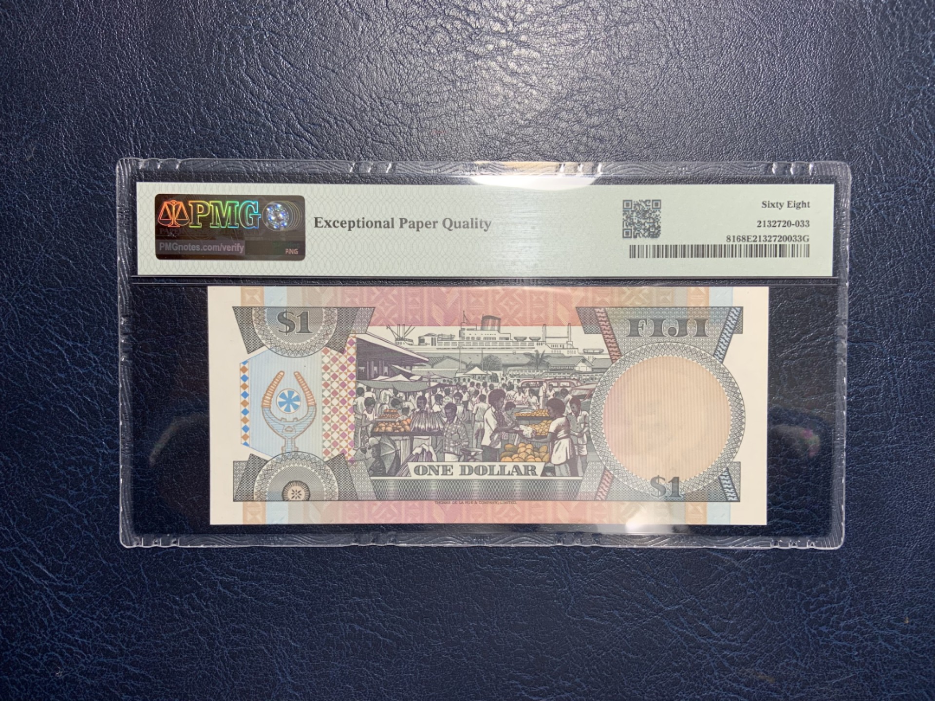 收藏联盟Quantum Auction 第228期拍卖 (已更新) 斐济群岛1983年1元 PMG68 稀少冠军分