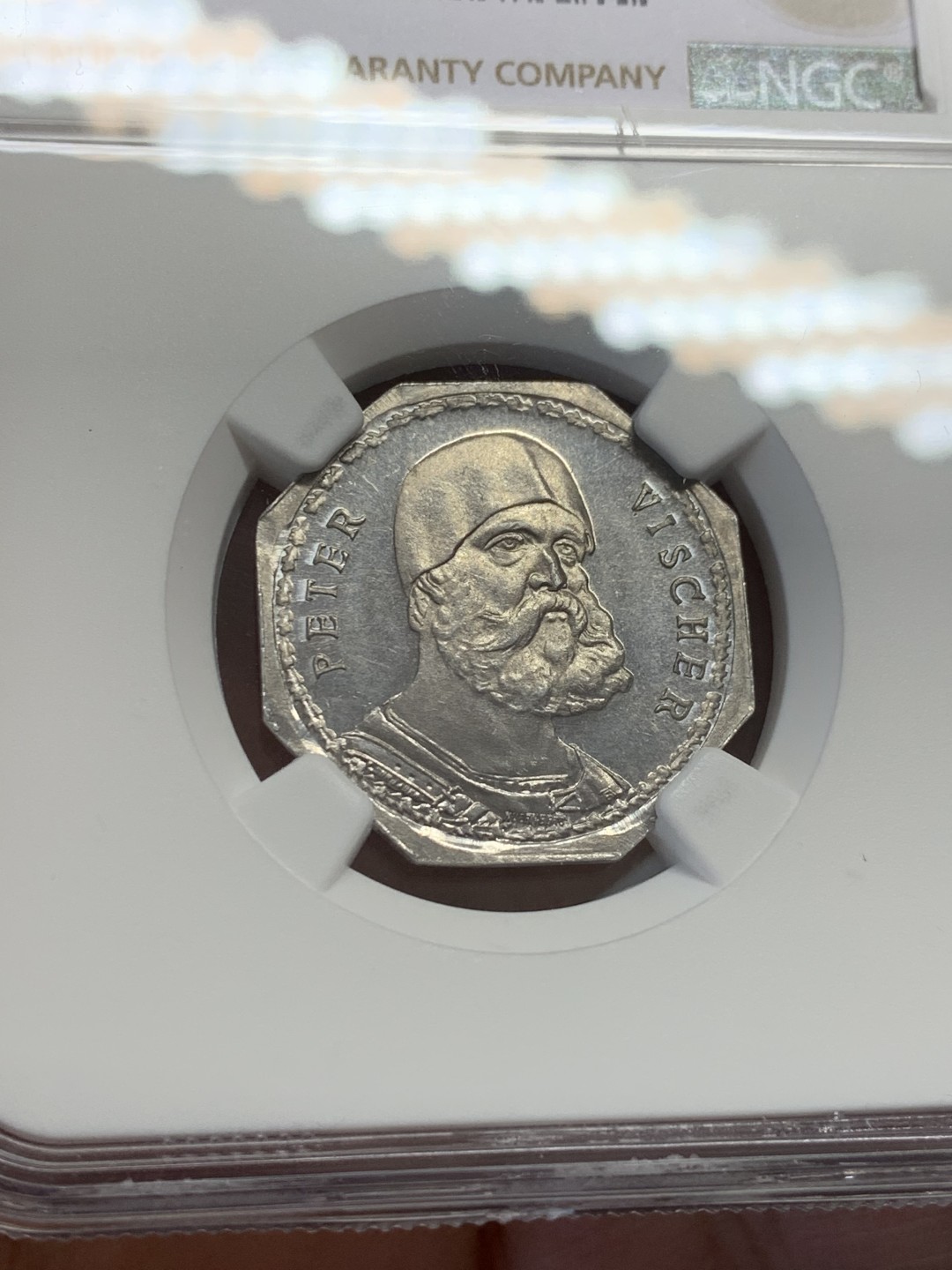 《竞宝斋》第131场-周日，周一连拍 (全场包邮) NGC MS65 德国 1920年 高分纽伦堡 20盆尼 紧急代用币 人像很不错