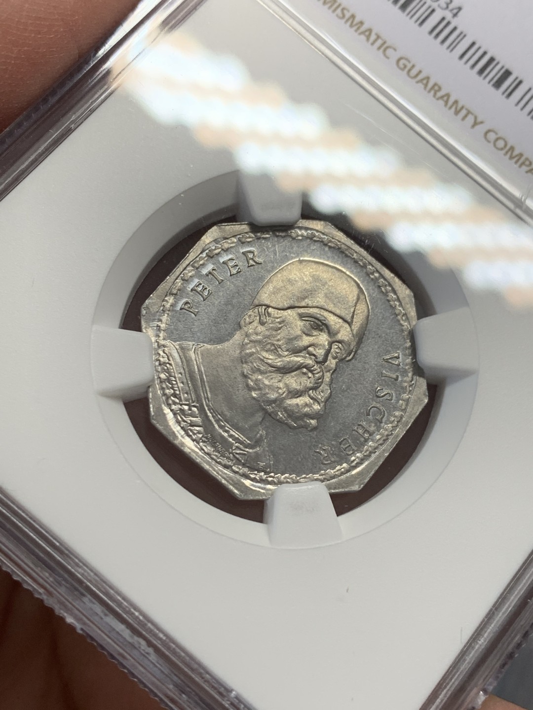 《竞宝斋》第131场-周日，周一连拍 (全场包邮) NGC MS65 德国 1920年 高分纽伦堡 20盆尼 紧急代用币 人像很不错