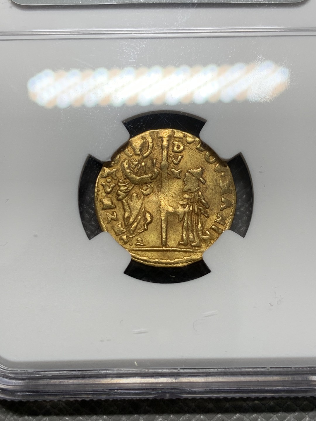 《竞宝斋》第131场-周日，周一连拍 (全场包邮) NGC-AU 意大利威尼斯 1789年 1杜卡特金币 非常稀少