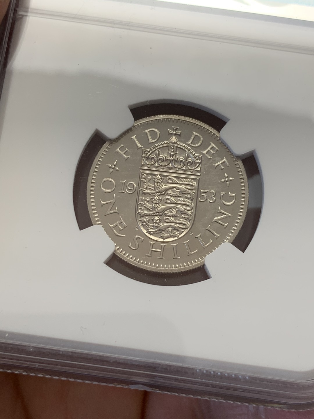 《竞宝斋》第131场-周日，周一连拍 (全场包邮) NGC PF65CA 1953年英国伊丽莎白二世首年精制1先令（ENGLAND),高分加CAM