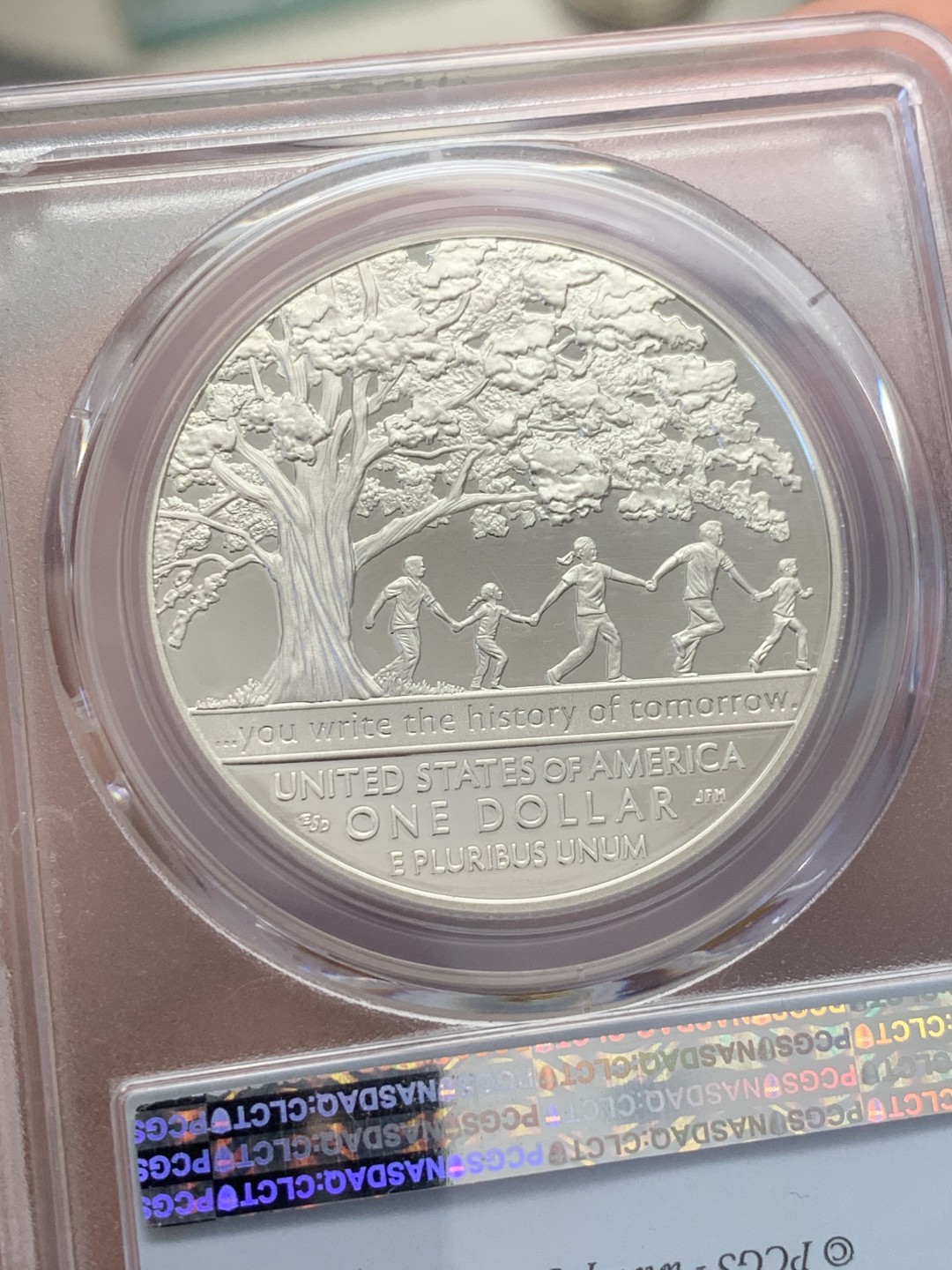 《竞宝斋》第131场-周日，周一连拍 (全场包邮) PCGS-PR69DCAM 美国 2017年 男孩城百年纪念 精制大银币 900银 26.73克 高分好状态