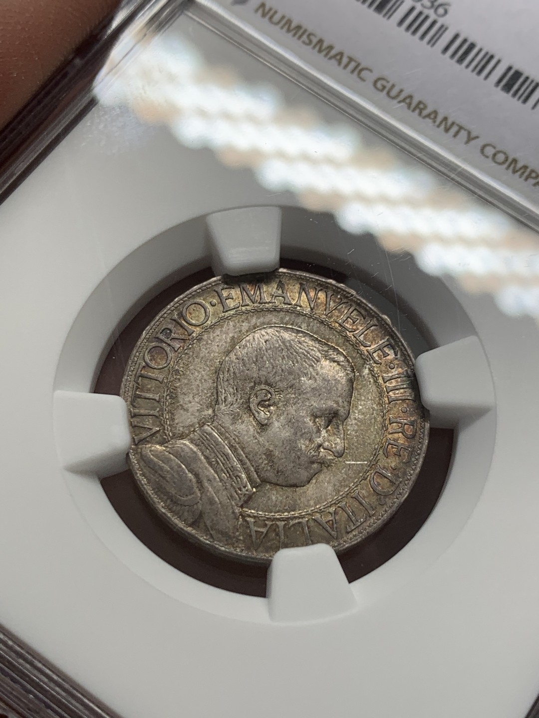 《竞宝斋》第131场-周日，周一连拍 (全场包邮) NGC MS64 意大利1913年1里拉银币 高分光圈马车，灰度自然匀称，凸显马车古典造型