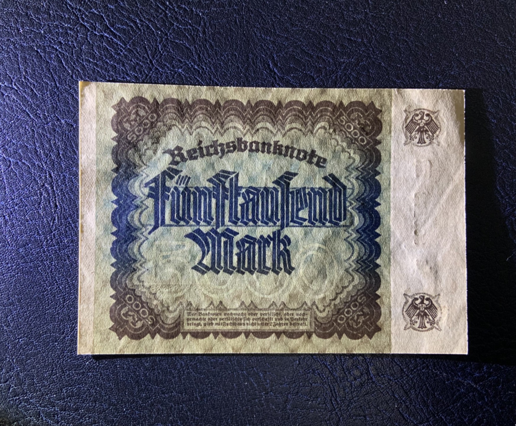 收藏联盟Quantum Auction 第229期拍卖 已更新 德国1922年5000马克 品相全新UNC 