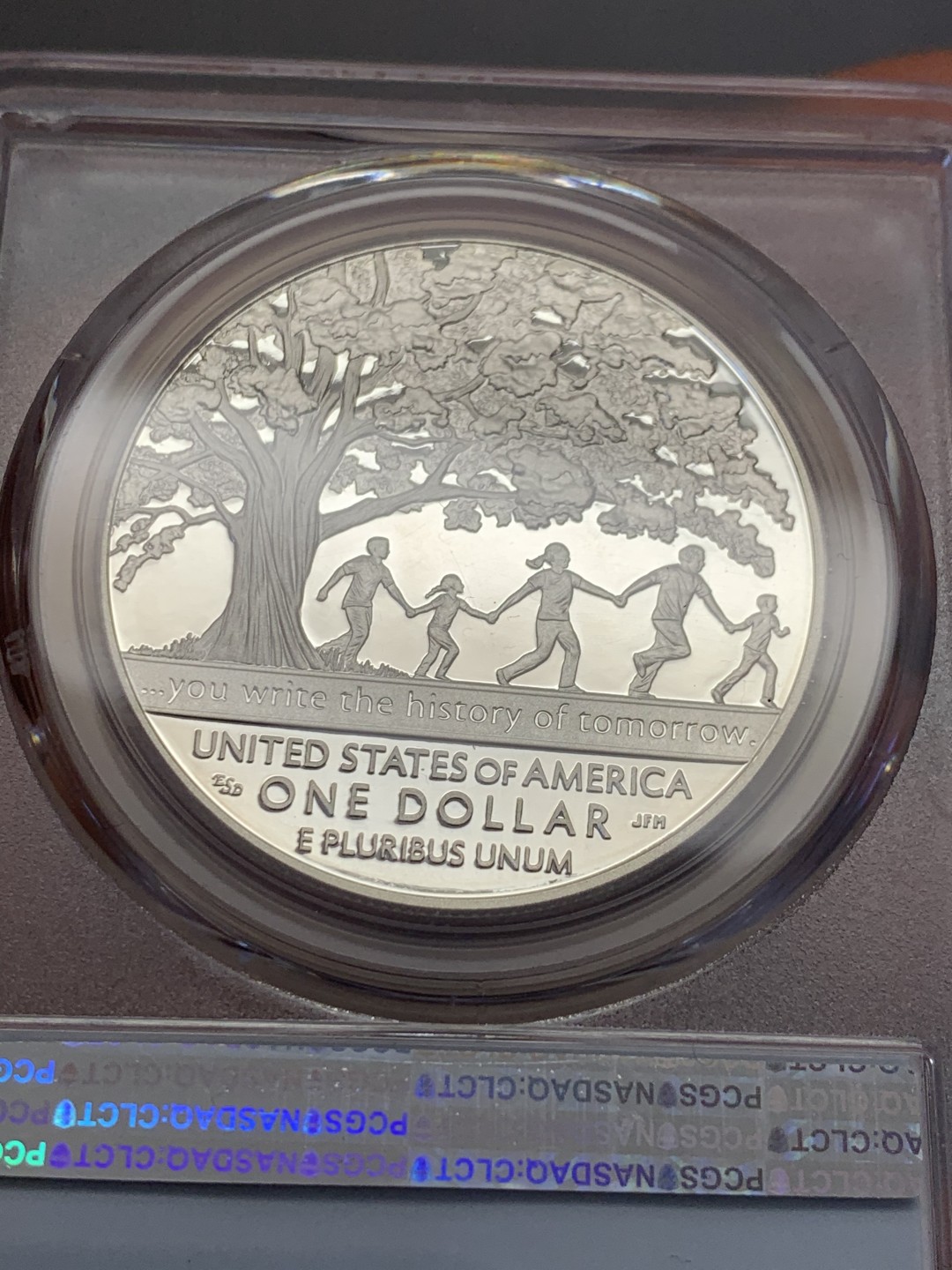 《竞宝斋》第131场-周日，周一连拍 (全场包邮) PCGS-PR69DCAM 美国 2017年 男孩城百年纪念 精制大银币 900银 26.73克 高分好状态