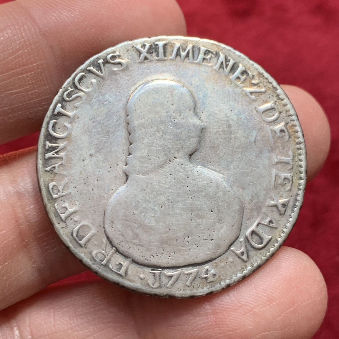 《竞宝斋》第131场-周日，周一连拍 (全场包邮) 马耳他 1774年 2S 大银币 23克 非常稀少的品种 N未给入盒 带标签上拍