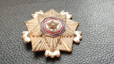 每日随心十拍007 <祼币场> 朝鲜三级国旗勋章一枚