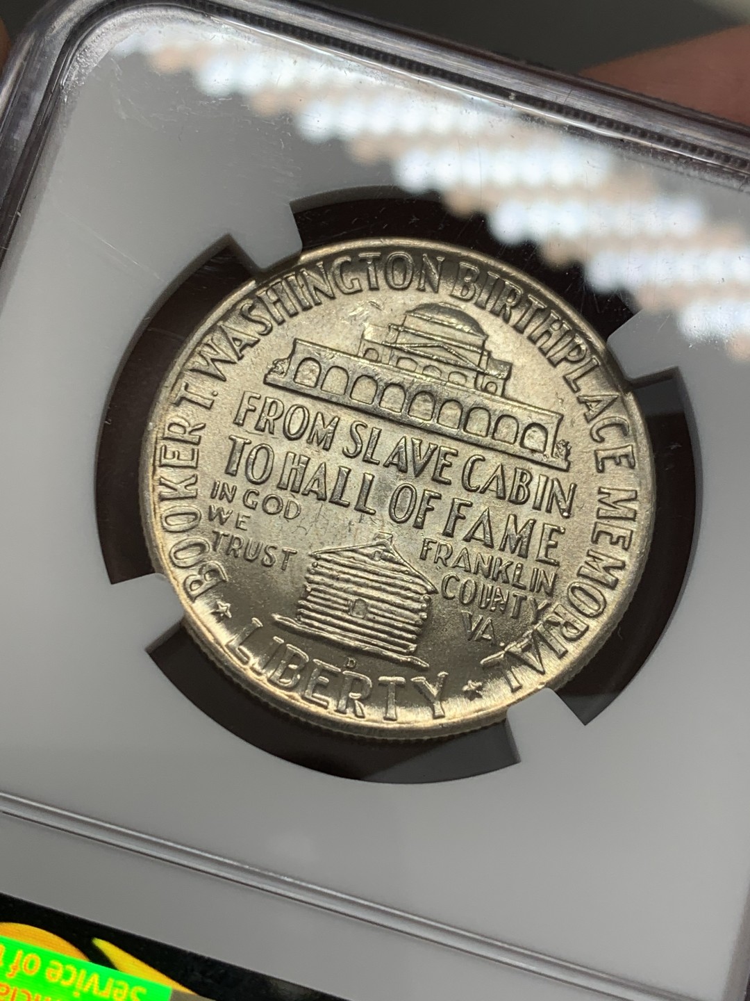 《竞宝斋》第131场-周日，周一连拍 (全场包邮) NGC-MS64 美国 1946年 布克华盛顿 半美元纪念银币