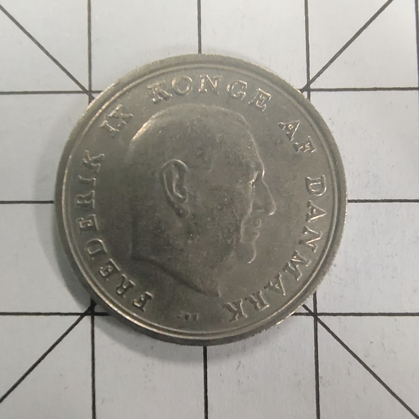 收藏之家世界硬币（捡漏，无押金，无佣金，全场满20包邮，偏远地区除外） 丹麦1克朗1966年