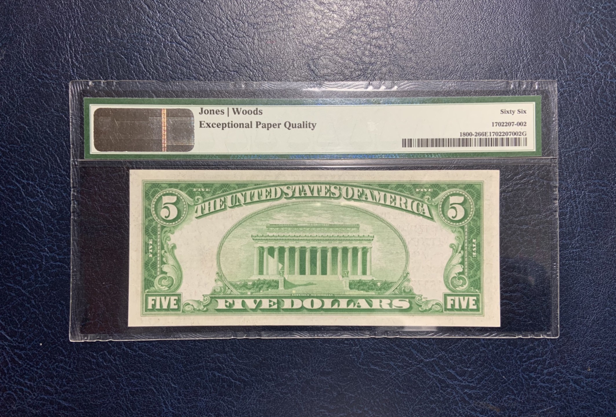 收藏联盟Quantum Auction 第229期拍卖 已更新 美国1929年国民券5元 PMG66 稀少 肯塔基州莱克星顿第一国民银行发行