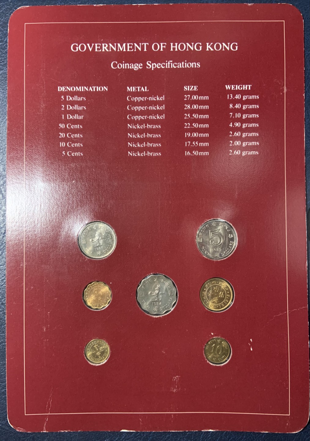 收藏联盟Quantum Auction 第229期拍卖 已更新 富兰克林邮币封之香港1984-85年硬币与1953年中国二分 品相全新