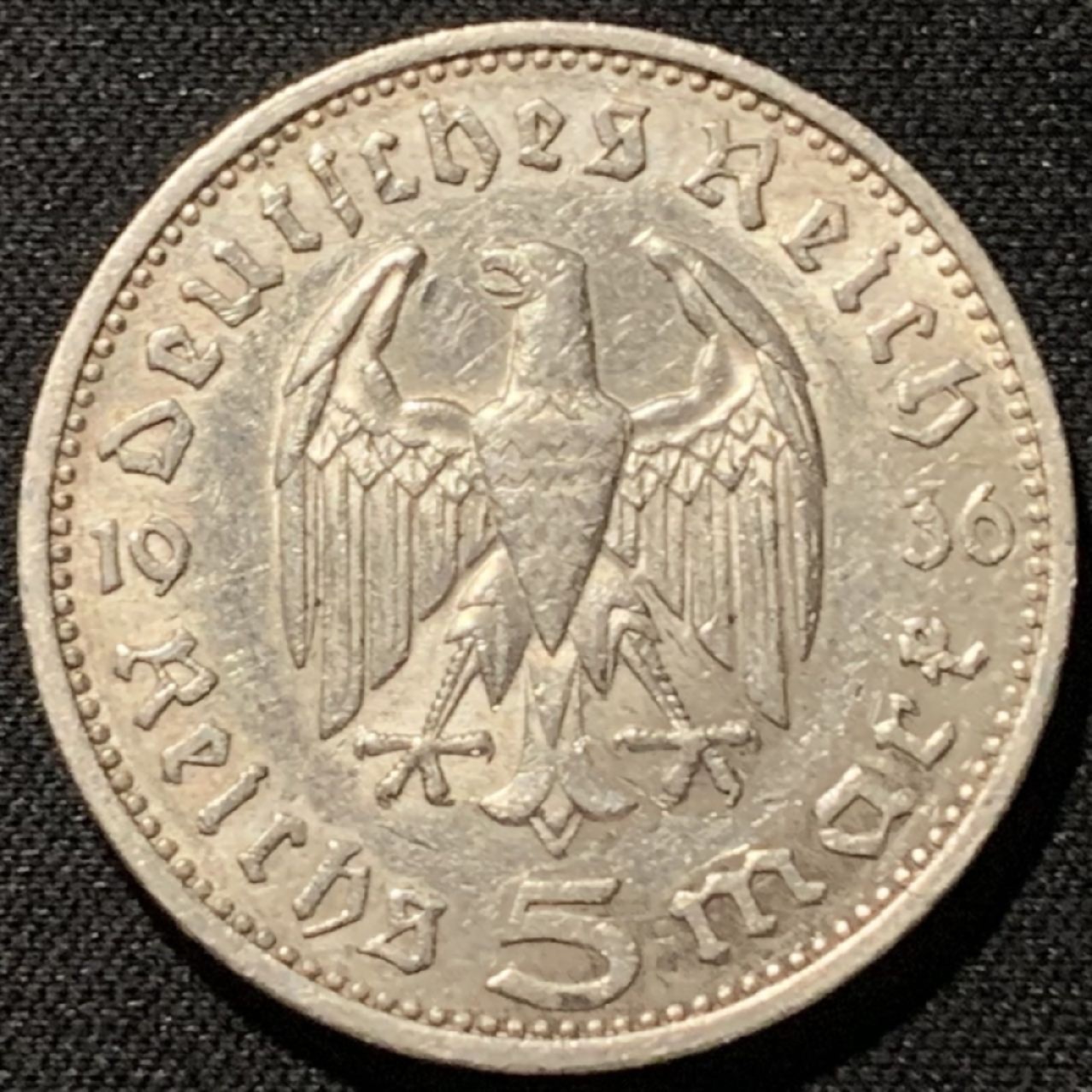 收藏联盟Quantum Auction 第229期拍卖 已更新 德国1936年兴登堡5马克银币 E版 3.9克 银0.9