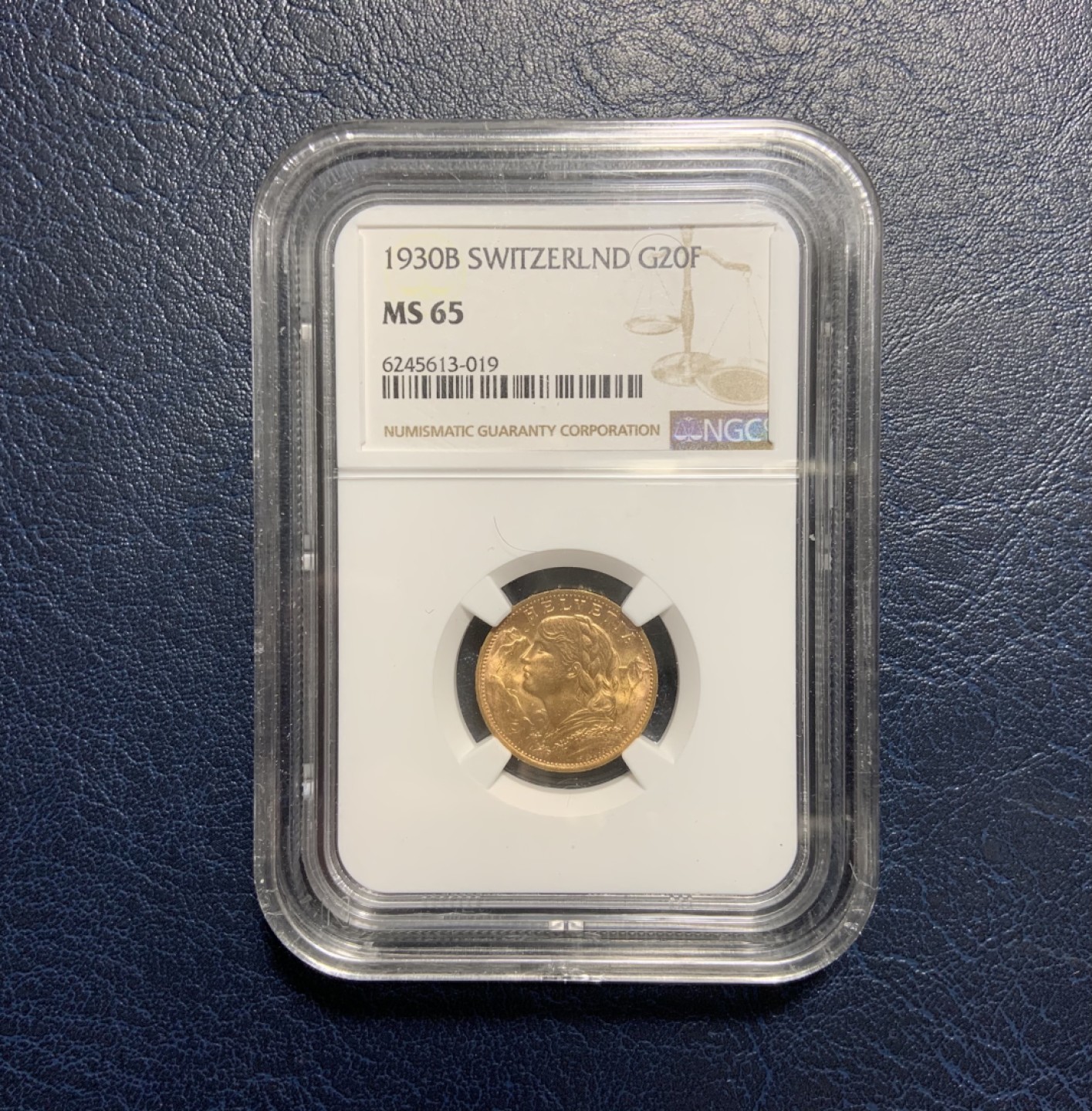 收藏联盟Quantum Auction 第229期拍卖 已更新 瑞士1930年20法郎金币 NGC65 