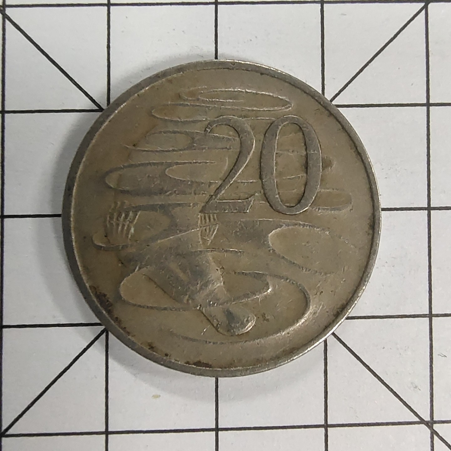 收藏之家世界硬币（捡漏，无押金，无佣金，全场满20包邮，偏远地区除外） 澳大利亚20分镍铜大硬币1968年