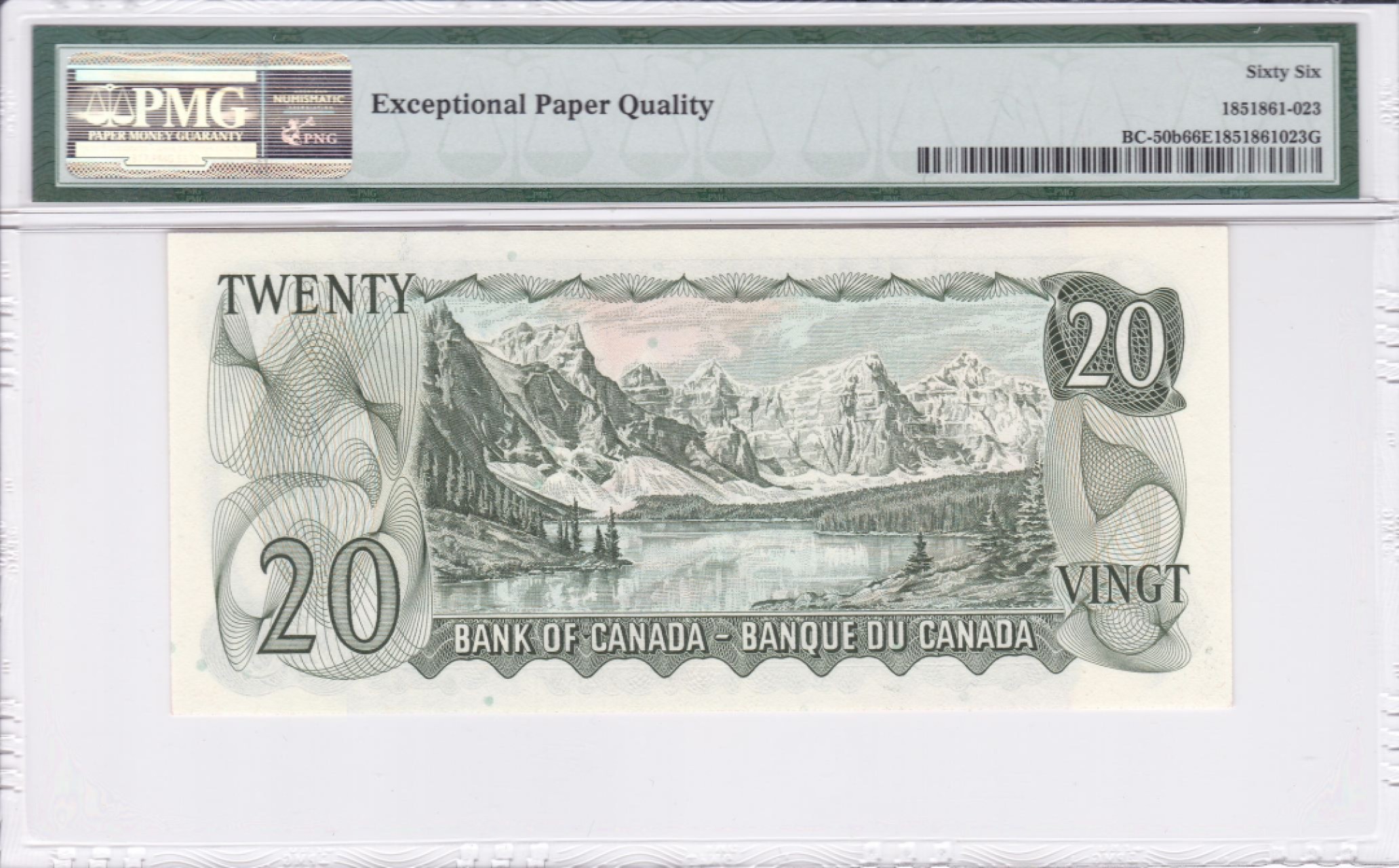 收藏联盟Quantum Auction 第229期拍卖 已更新 加拿大1969年20元 PMG66 落基山脉