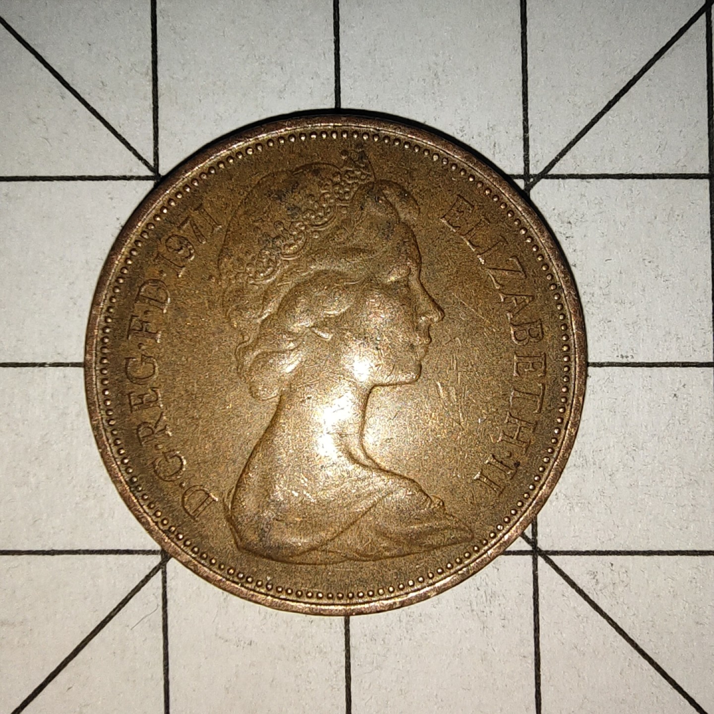 收藏之家世界硬币（捡漏，无押金，无佣金，全场满20包邮，偏远地区除外） 英国2便士1971年