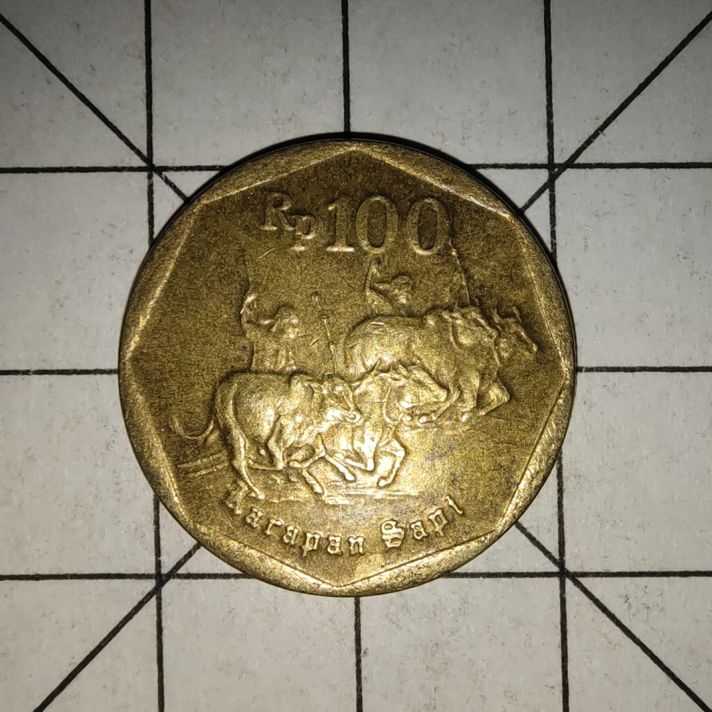 收藏之家世界硬币（捡漏，无押金，无佣金，全场满20包邮，偏远地区除外） 印度尼西亚100盾1996年