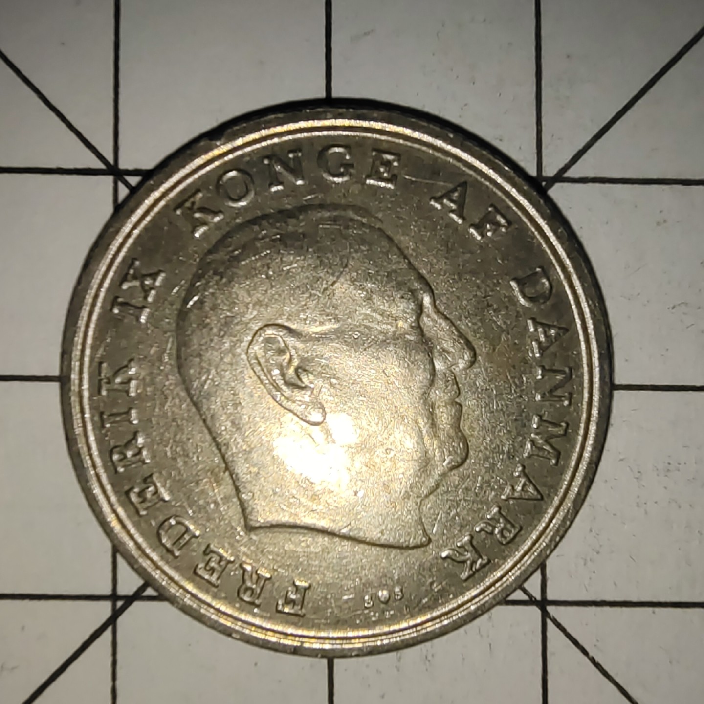 收藏之家世界硬币（捡漏，无押金，无佣金，全场满20包邮，偏远地区除外） 丹麦1克朗1972年