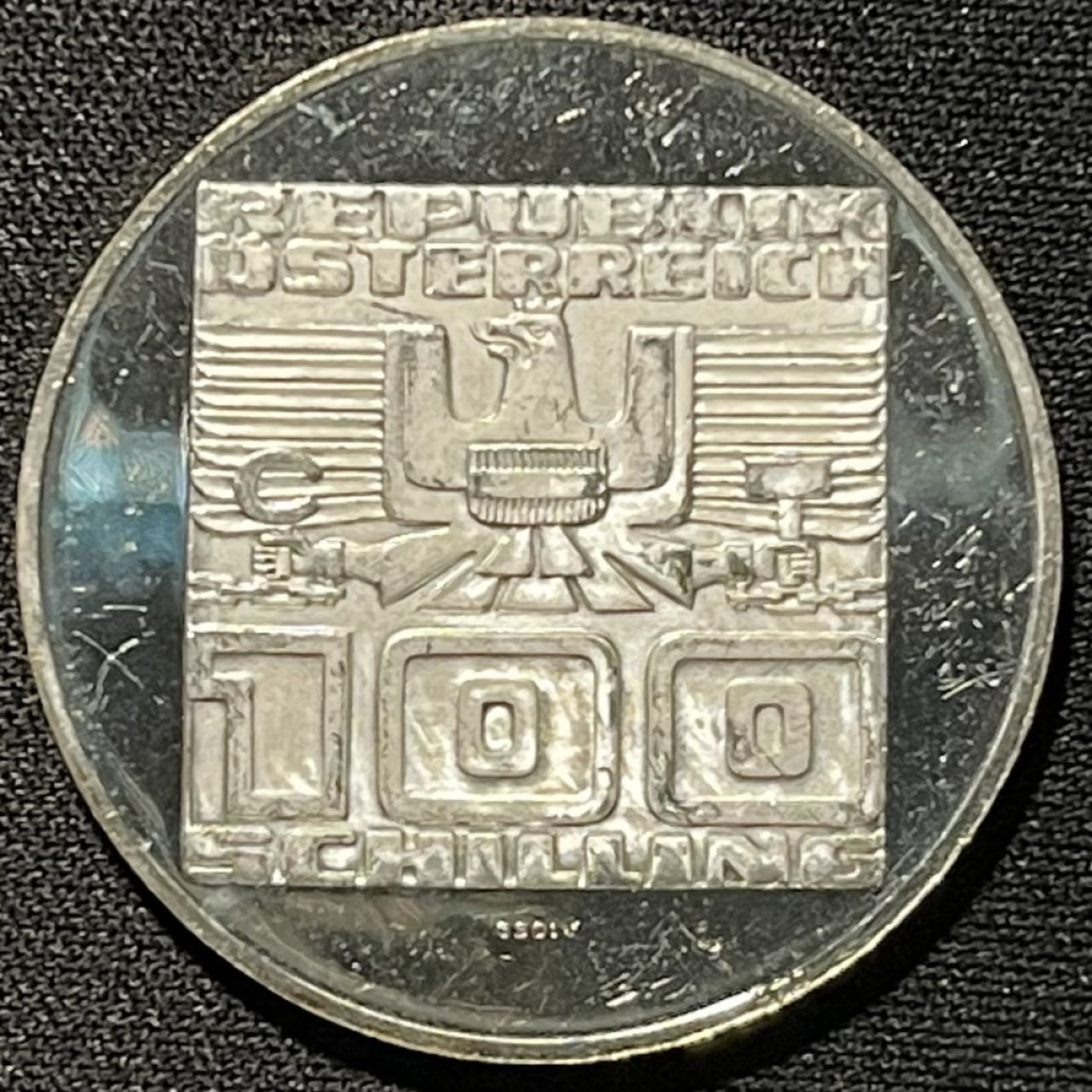 紫瑗钱币——第251期拍卖 奥地利 1977年 霍亨萨尔茨堡要塞900周年 100先令 24克 0.64银 精制