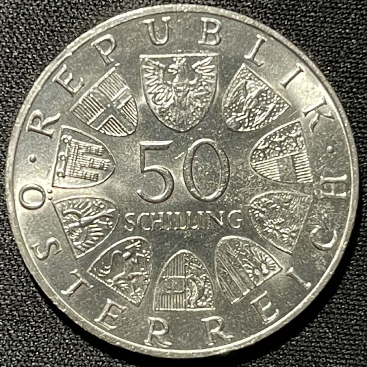 紫瑗钱币——第251期拍卖 奥地利 1969年 马克西米安诞辰450周年 50先令 20克 0.9银 UNC