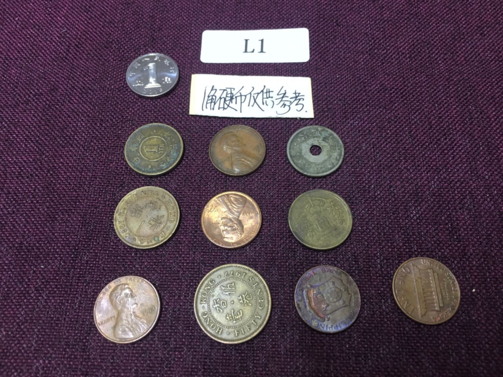 硬币3 L1 外国硬币10枚