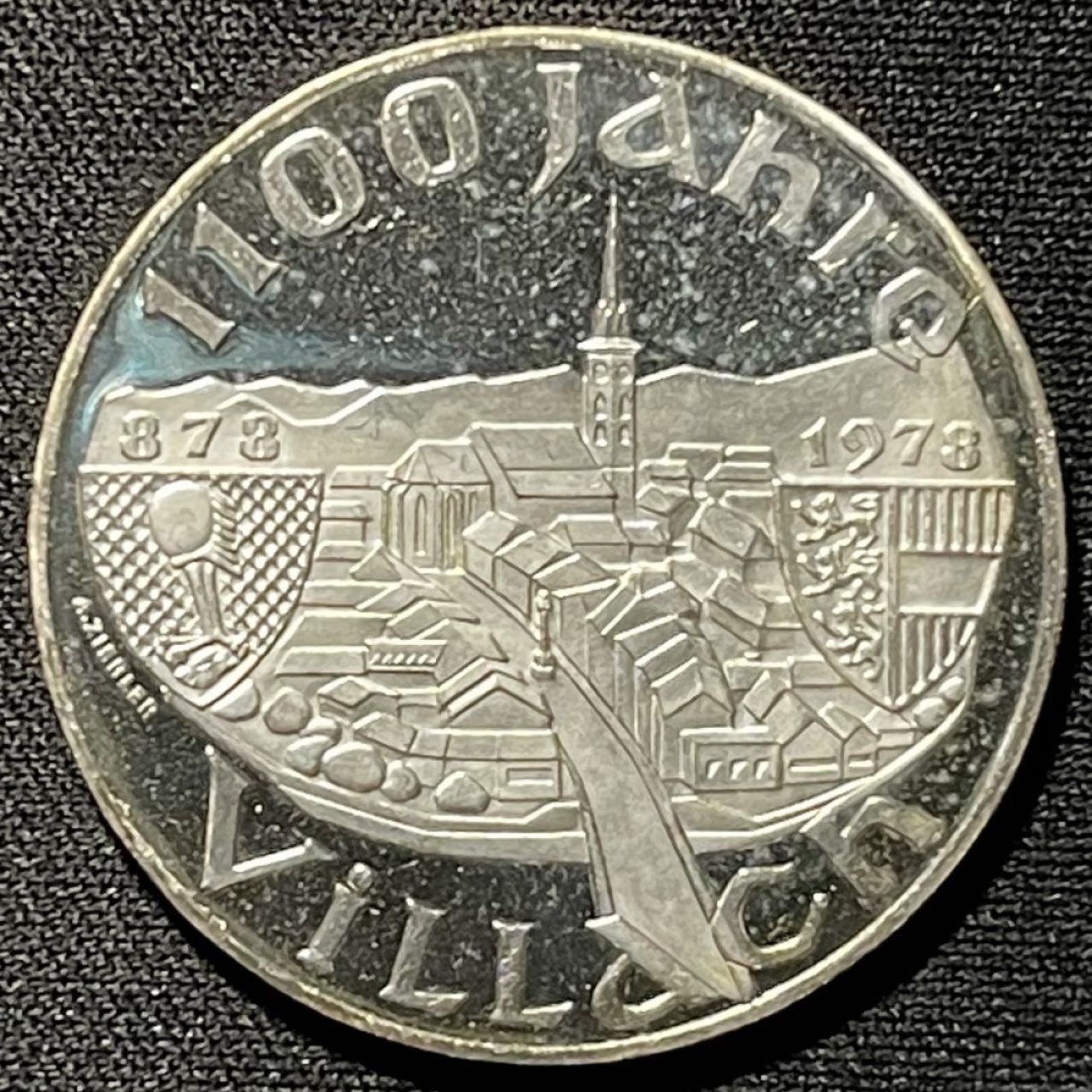 紫瑗钱币——第251期拍卖 奥地利 1978年 维拉奇成立1100周年 100先令 24克 0.64银 精制