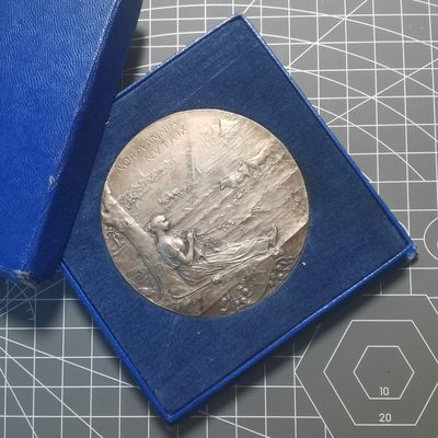 🎆奇货可居🎆 第六十五场 章牌专场 【兔年大吉】 - Roty镀银铜章 鲁昂国家和殖民地博览会