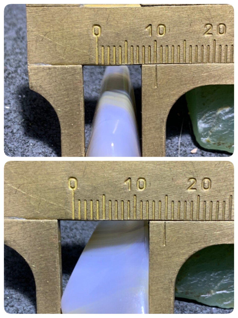 高玉化缠丝玛瑙千层纹锁骨坠，（三角珠）一颗