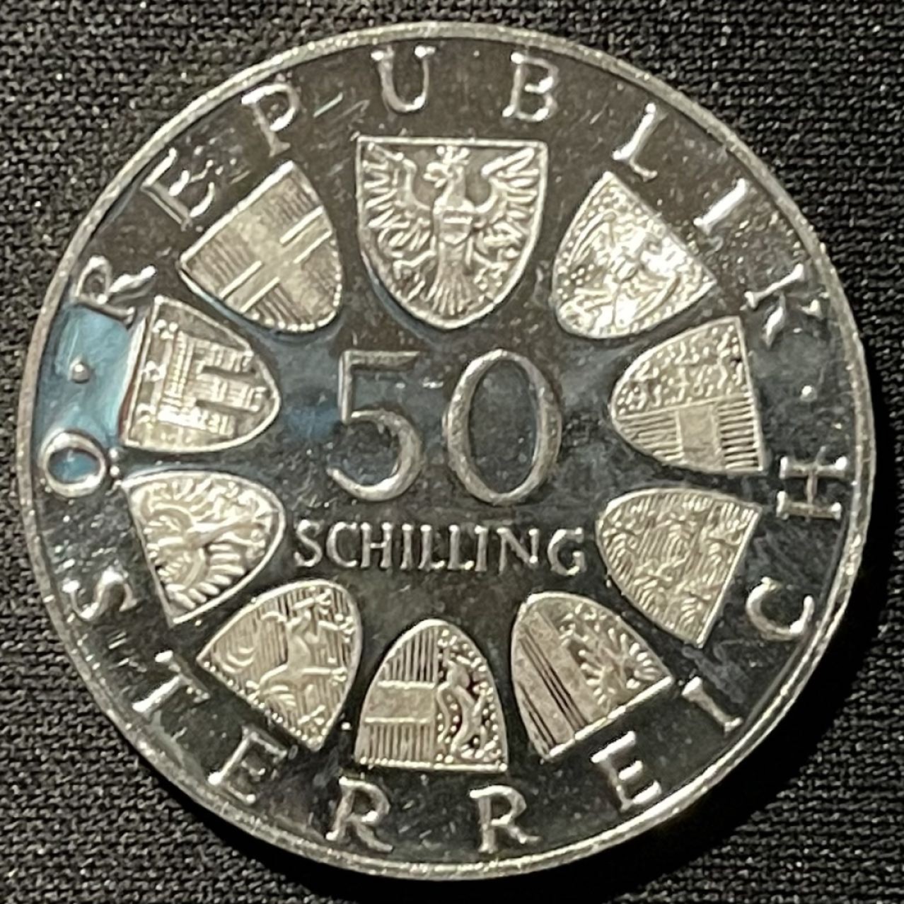 紫瑗钱币——第261期拍卖 奥地利 1973年 总统克纳诞辰100周年 50先令 20克 0.9银 精制