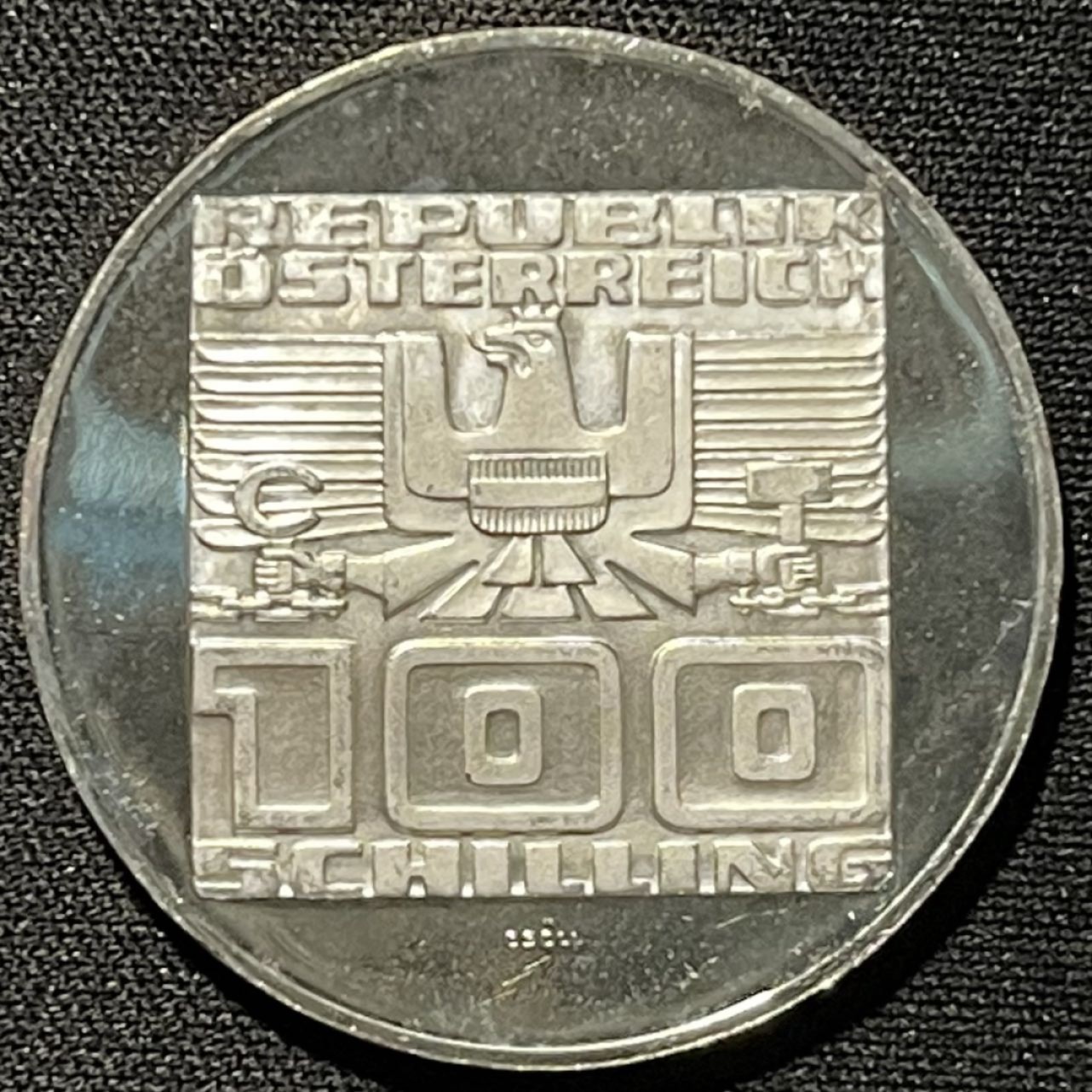 紫瑗钱币——第251期拍卖 奥地利 1975年 国家条约20周年 100先令 24克 0.64银 精制