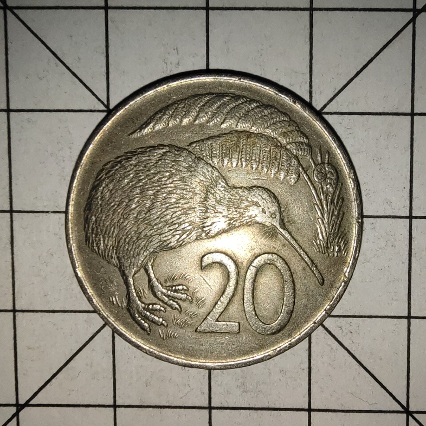 收藏之家世界硬币（捡漏，无押金，无佣金，全场满20包邮，偏远地区除外） 新西兰20分几唯鸟1967年