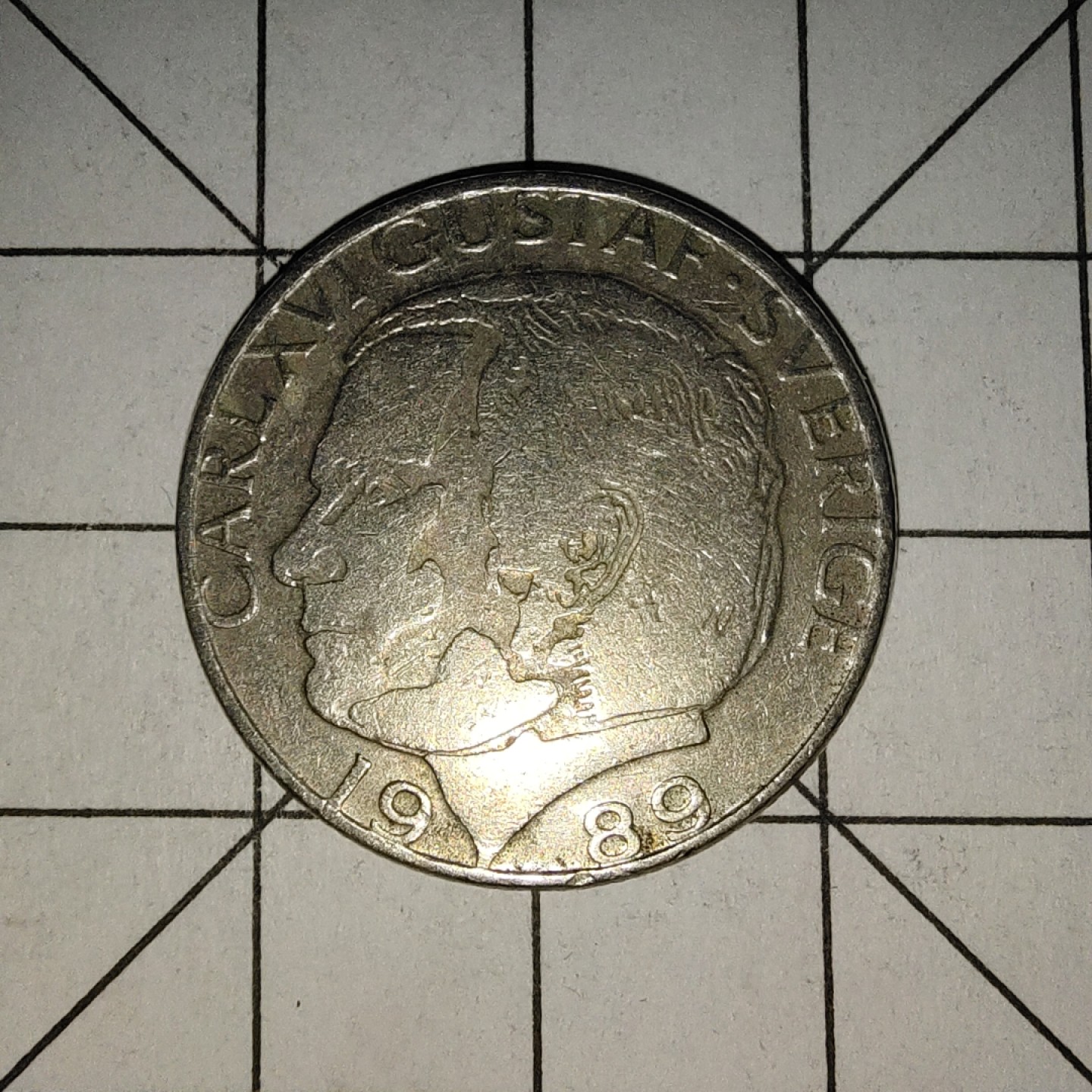 收藏之家世界硬币（捡漏，无押金，无佣金，全场满20包邮，偏远地区除外） 瑞典1克朗1989年