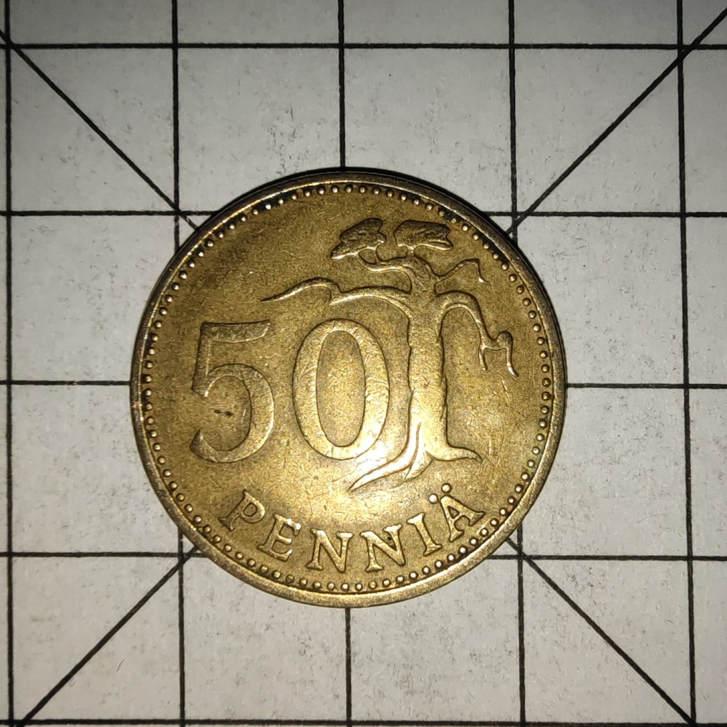 收藏之家世界硬币（捡漏，无押金，无佣金，全场满20包邮，偏远地区除外） 芬兰50盆尼币1964年