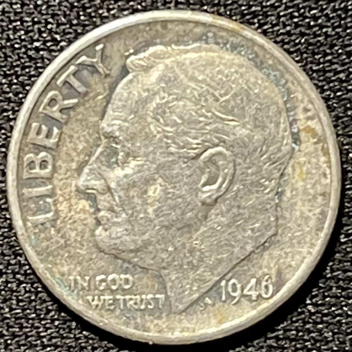 紫瑗钱币——第251期拍卖 美国 1946年 罗斯福 10美分 2.5克 0.9银