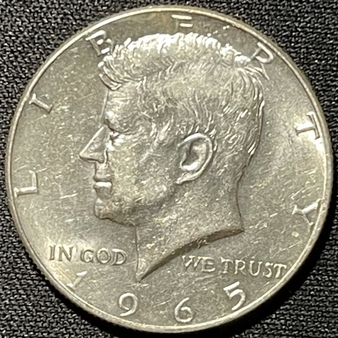 紫瑗钱币——第251期拍卖 美国 1965年 肯尼迪 半美元 50美分 11.5克 0.4银 UNC