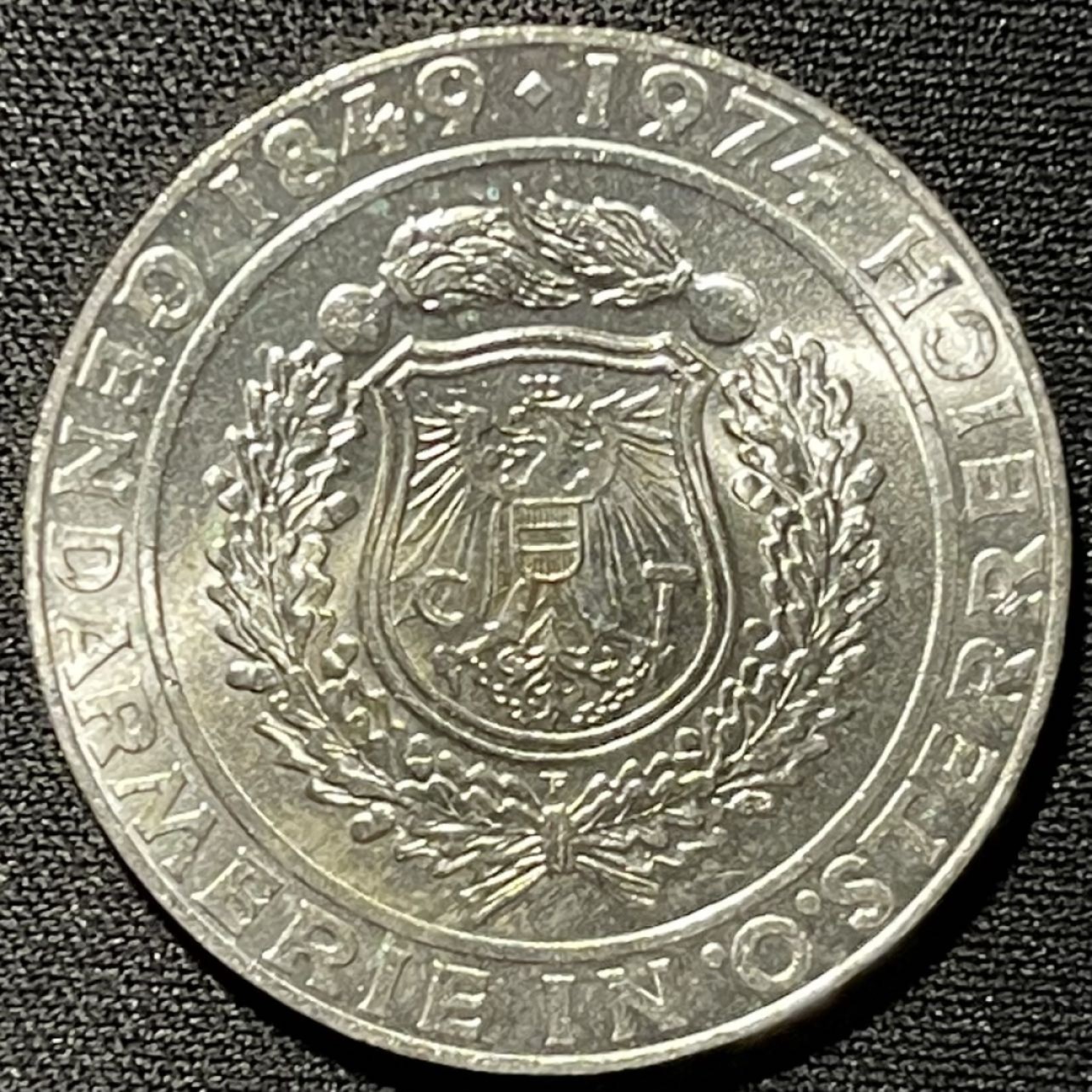 紫瑗钱币——第251期拍卖 奥地利 1974年 奥地利武装部队125周年 50先令 20克 0.64银 UNC