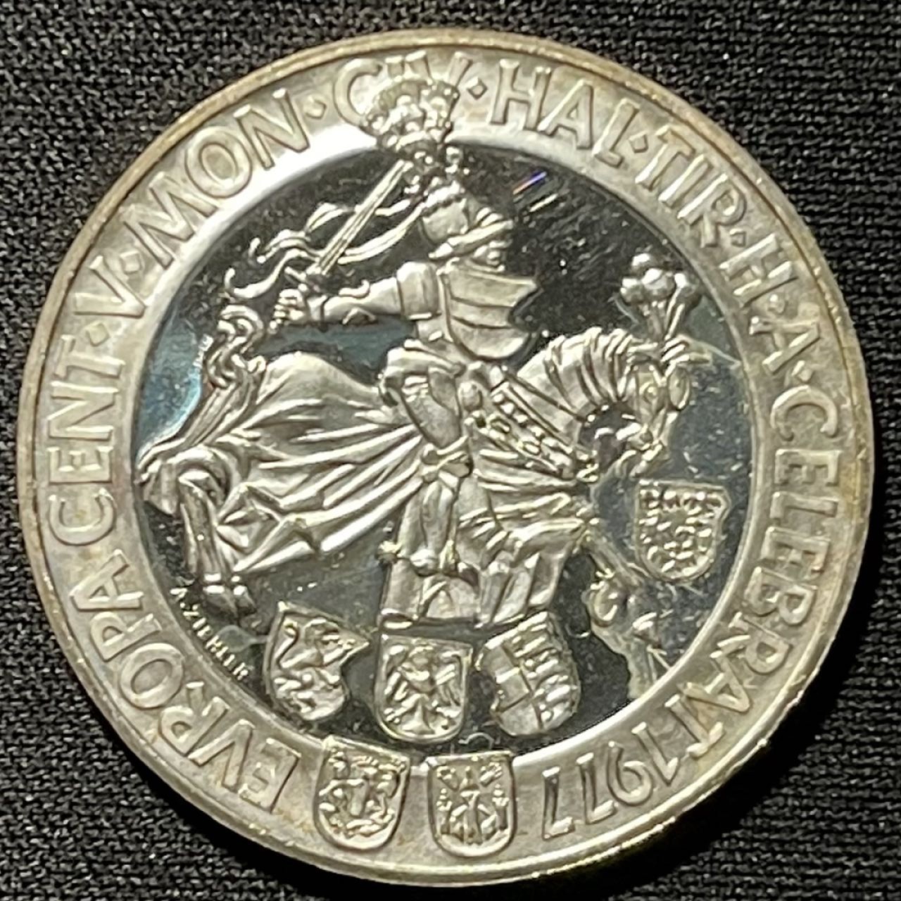 紫瑗钱币——第251期拍卖 奥地利 1977年 萨尔茨堡建市900周年 100先令 24克 0.64银 精制