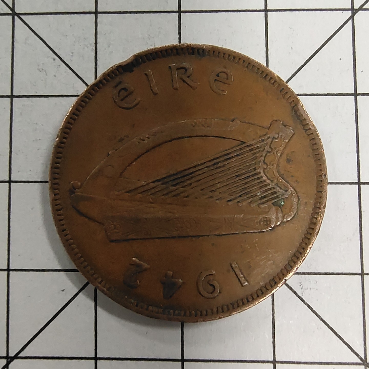 收藏之家世界硬币（捡漏，无押金，无佣金，全场满20包邮，偏远地区除外） 爱尔兰1便士1942年