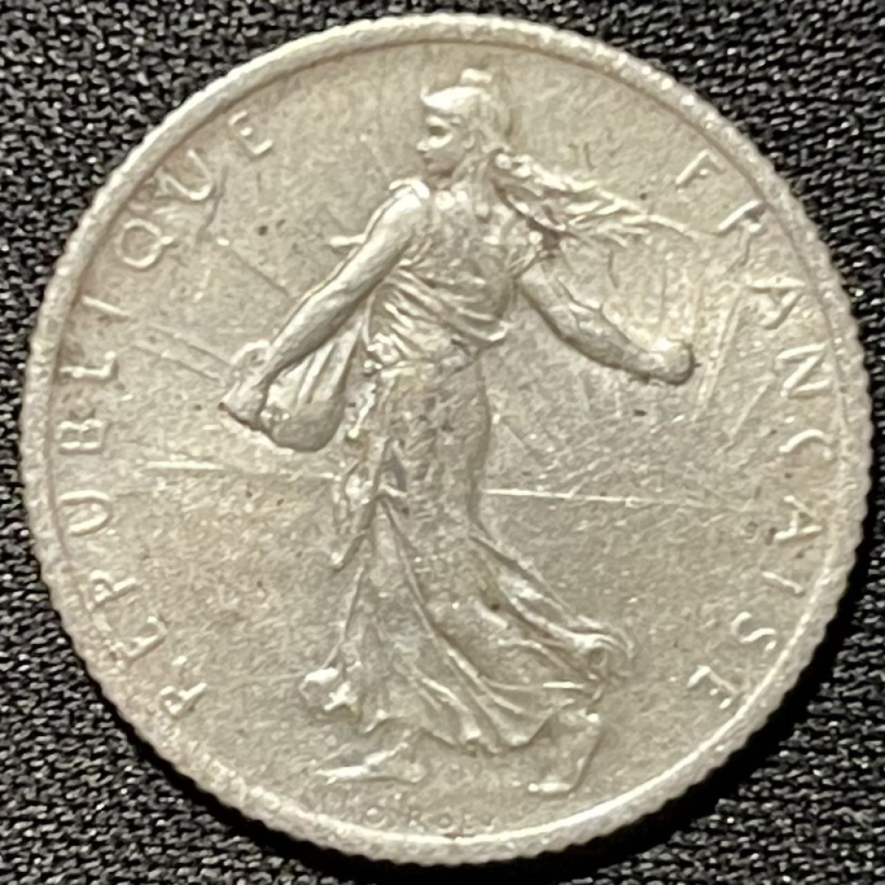 紫瑗钱币——第251期拍卖 法国 1915年 播种女神 1法郎 5克 0.835银 UNC