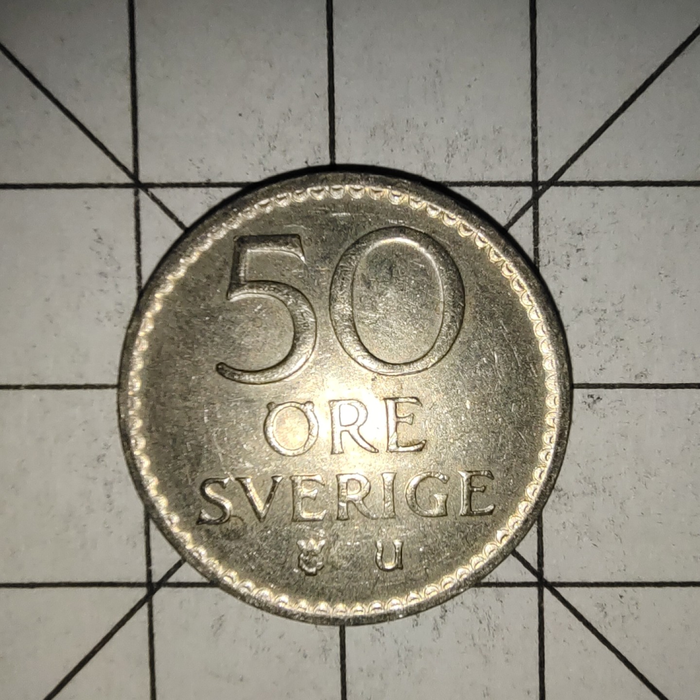 收藏之家世界硬币（捡漏，无押金，无佣金，全场满20包邮，偏远地区除外） 瑞典50欧尔1972年