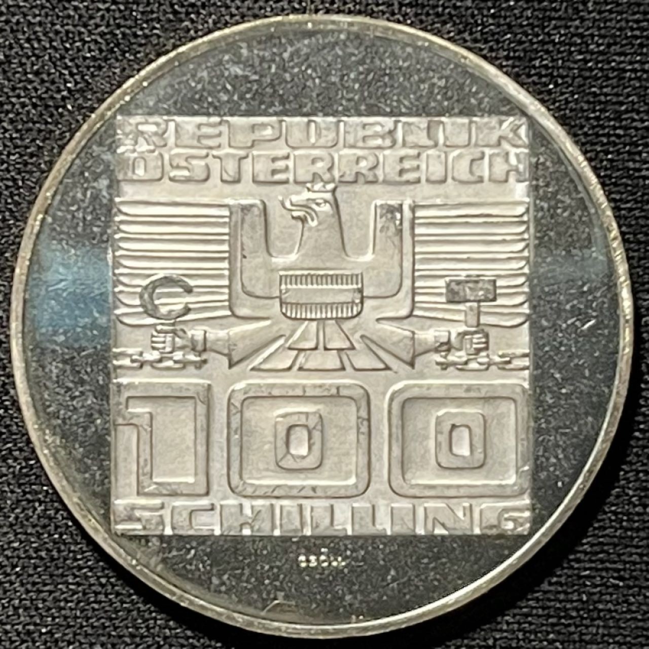 紫瑗钱币——第251期拍卖 奥地利 1978年 维拉奇成立1100周年 100先令 24克 0.64银 精制