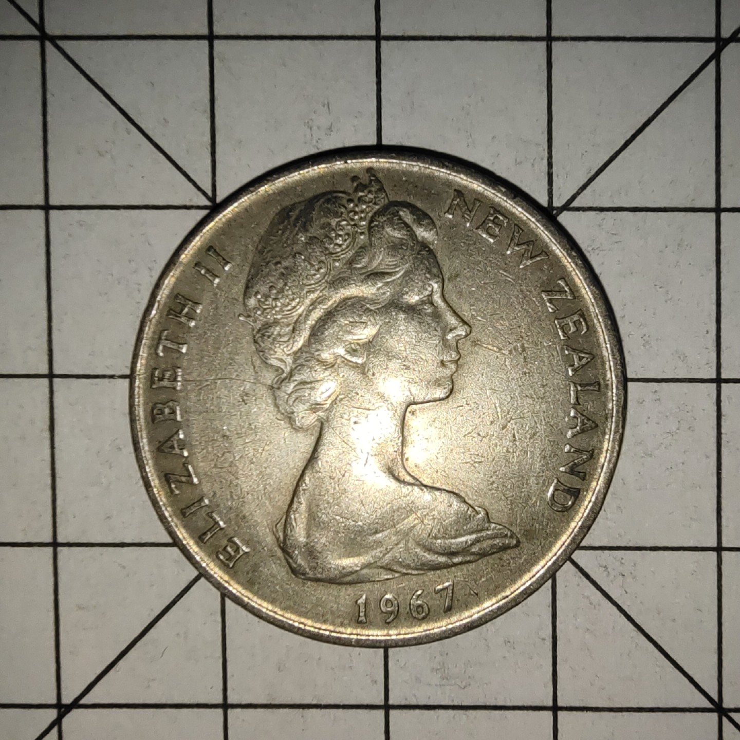 收藏之家世界硬币（捡漏，无押金，无佣金，全场满20包邮，偏远地区除外） 新西兰20分几唯鸟1967年