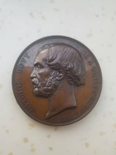 欧洲币章专场 - 1864年章牌雕刻师A.Bovy铜章