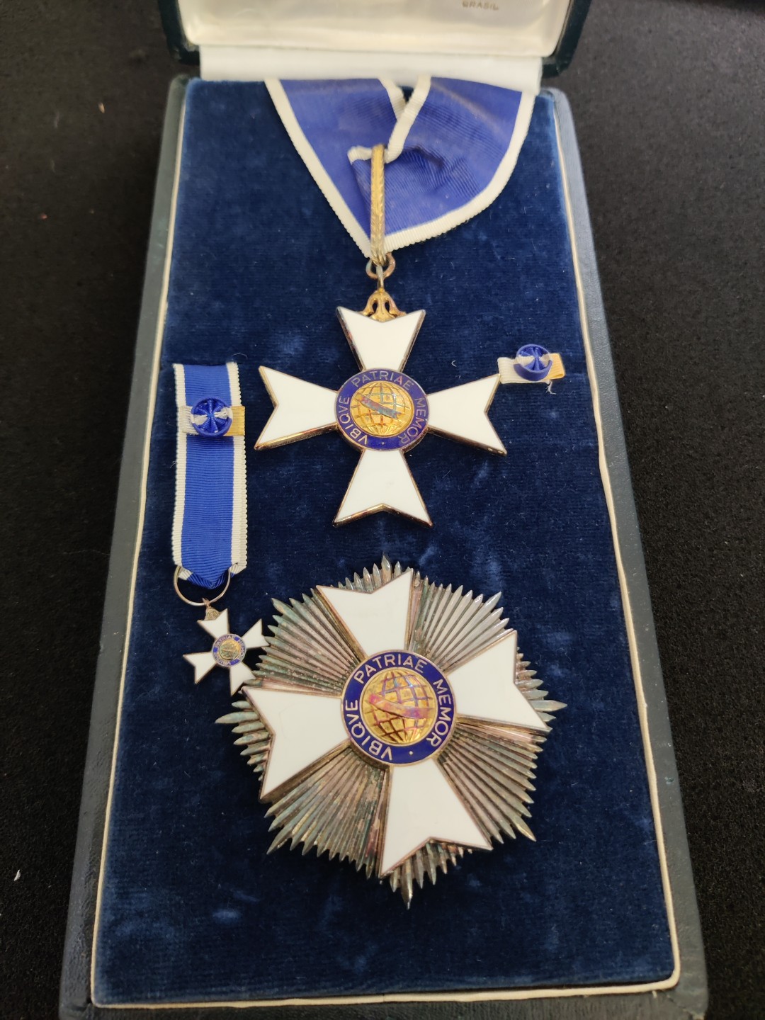 全场0元起拍 第27期 咸鱼国勋章拍卖专场 2月5日（周日）下午6：00开始 大十字级巴西里约布兰科勋章 纯银珐琅 颁发给日本宫内厅式部副长