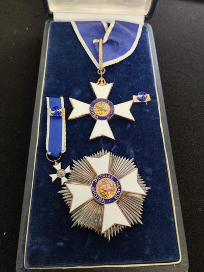 全场0元起拍 第27期 咸鱼国勋章拍卖专场 2月5日（周日）下午6：00开始 - 大十字级巴西里约布兰科勋章 纯银珐琅 颁发给日本宫内厅式部副长