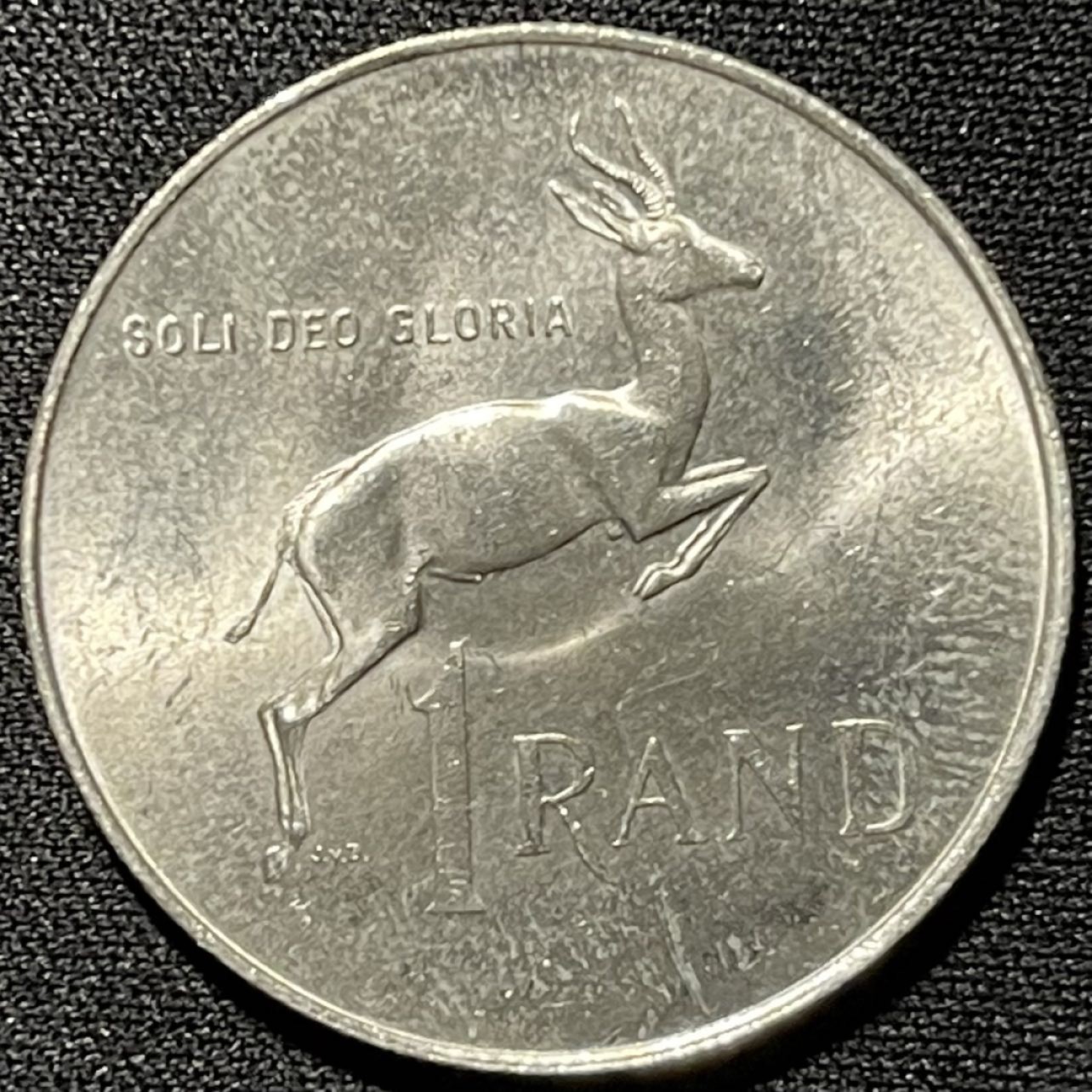 紫瑗钱币——第251期拍卖 南非 1967年 总统维沃尔德 1兰特 15克 0.8银