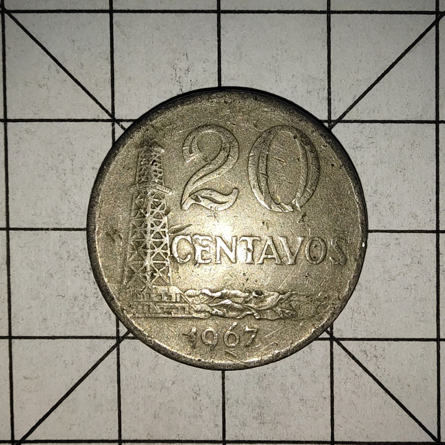 收藏之家世界硬币（捡漏，无押金，无佣金，全场满20包邮，偏远地区除外） 巴西20分1967