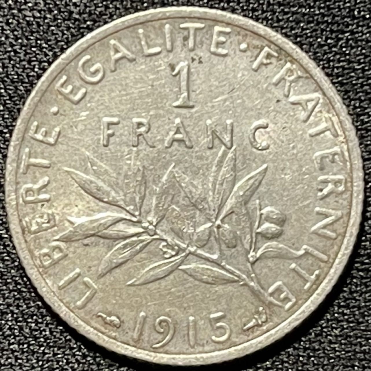 紫瑗钱币——第251期拍卖 法国 1915年 播种女神 1法郎 5克 0.835银 UNC