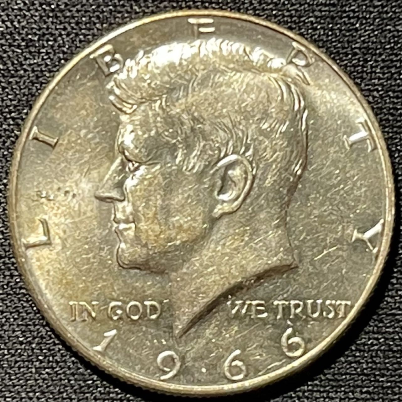 紫瑗钱币——第251期拍卖 美国 1966年 肯尼迪 半美元 50美分 11.5克 0.4银 UNC